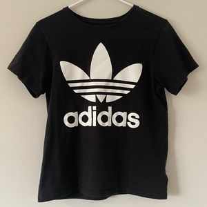 black adidas top, size large with adidas logo on the front